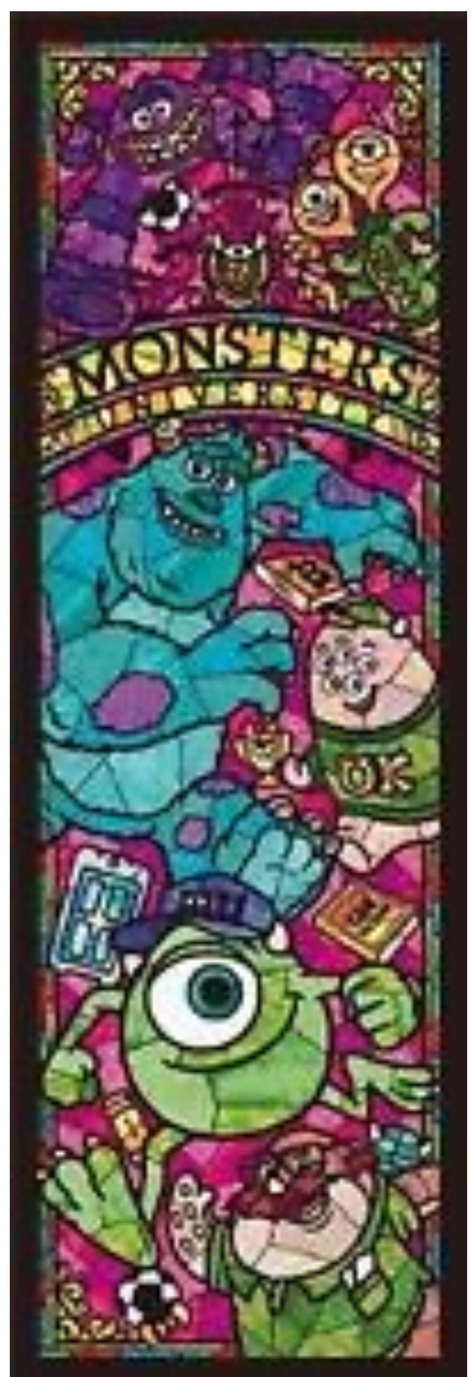 Monsters University Stained Glass  puzzle collectible [Barcode 4905823937204] - Main Image 2