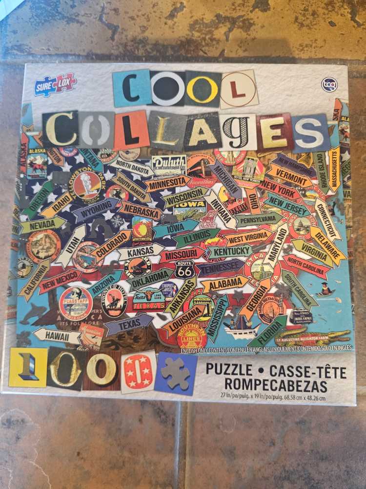 Cool Collages: USA - Sure Lox puzzle collectible [Barcode 686141944580] - Main Image 3