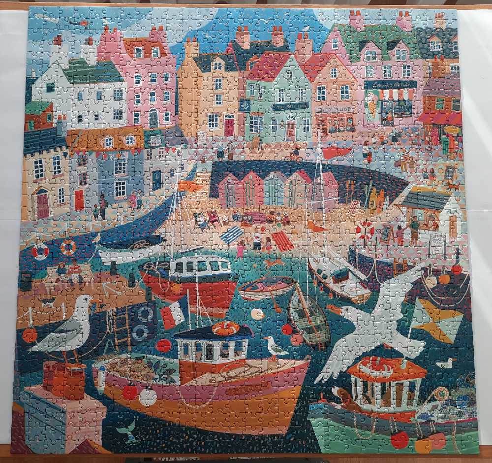 Seaside Harbor  - Eeboo puzzle collectible [Barcode 689196514630] - Main Image 3