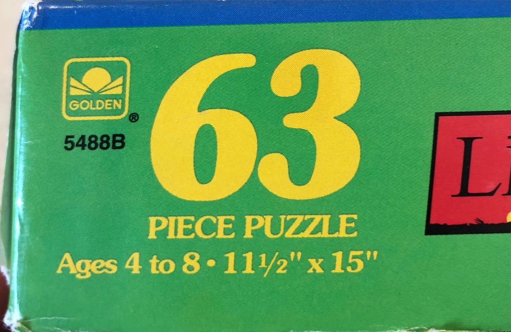 The Lion King 63 Piece Jigsaw Puzzle - Golden puzzle collectible [Barcode 033500054884] - Main Image 2