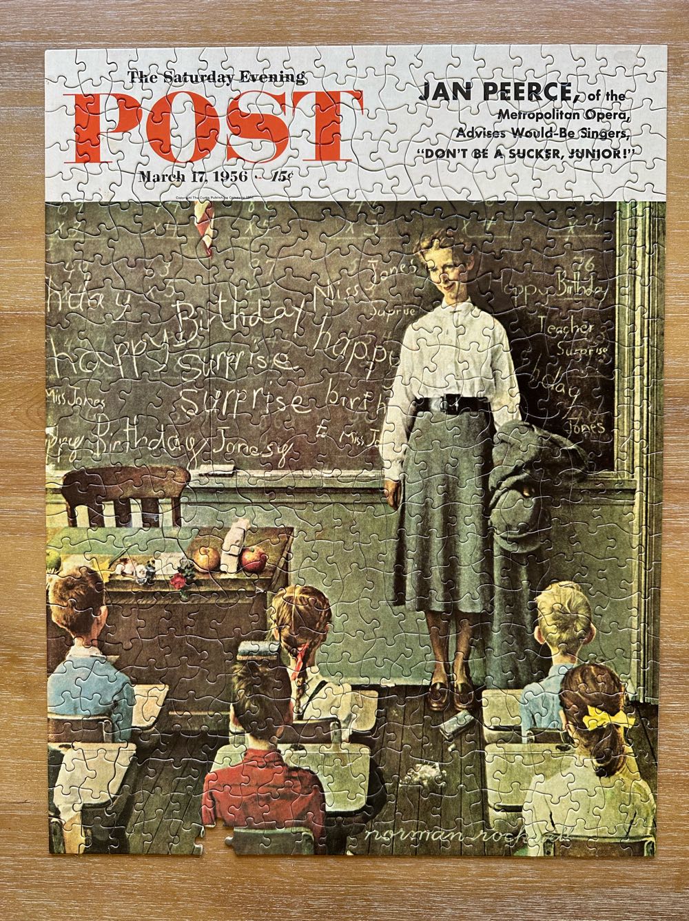 Happy Birthday Miss Jones - Parker Brothers puzzle collectible - Main Image 2