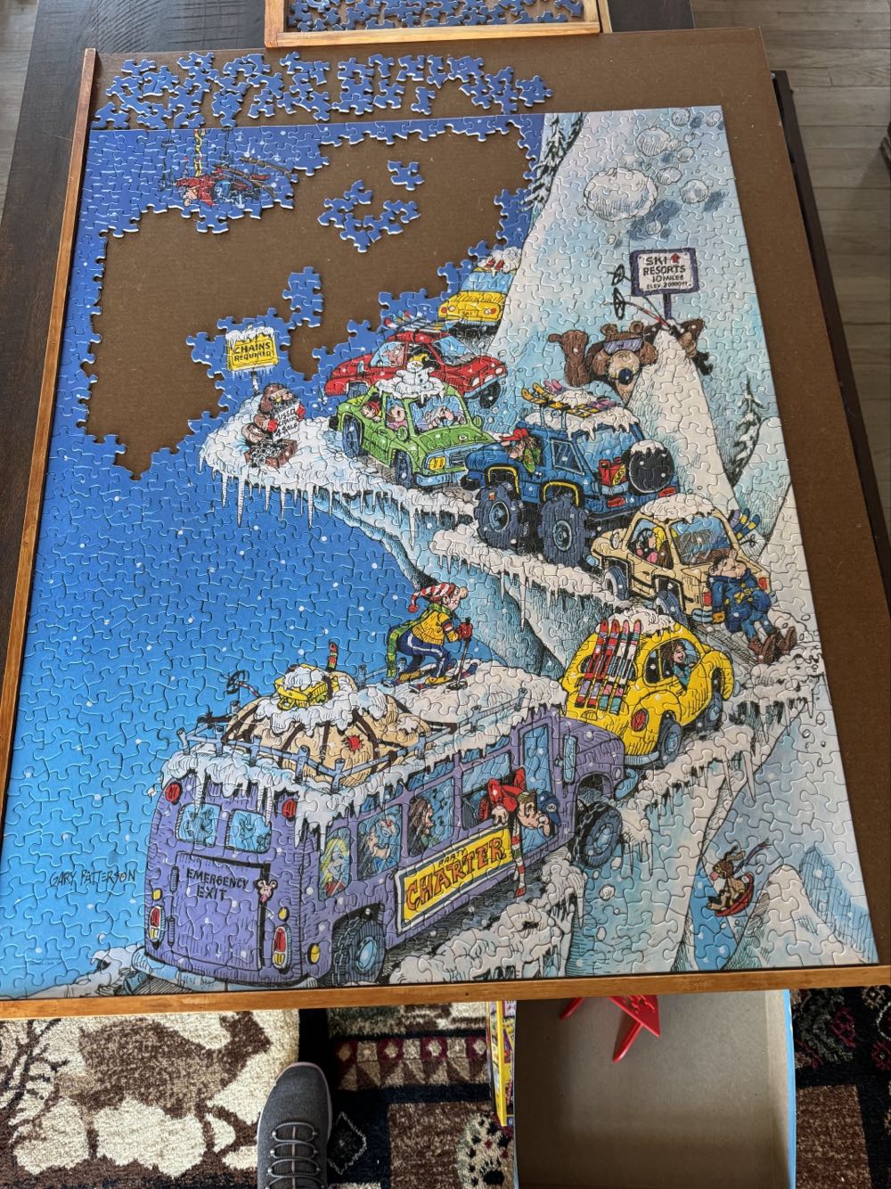 Ski Fever (UV) Cheryl  - Springbok puzzle collectible - Main Image 2