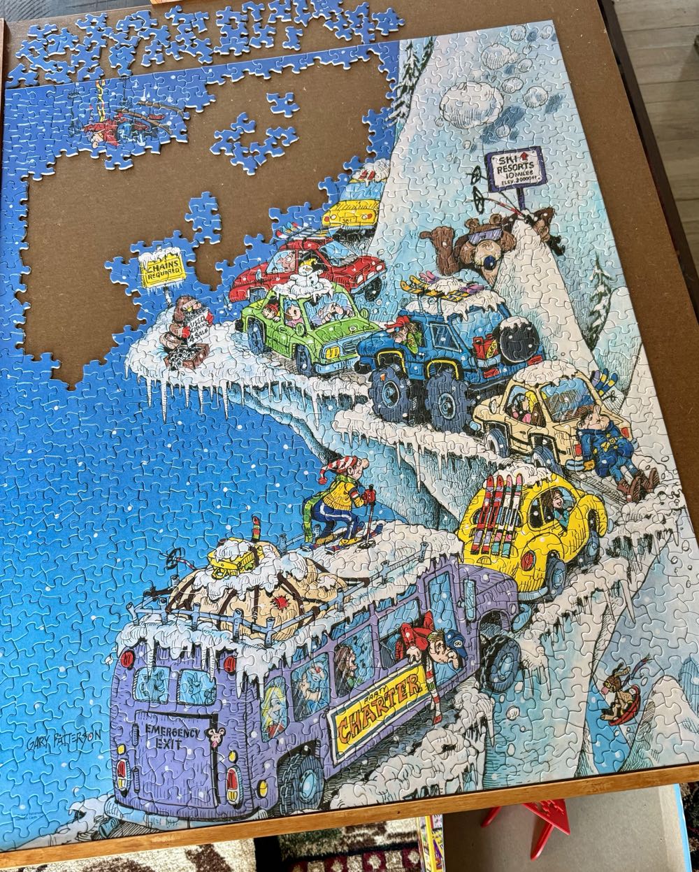 Ski Fever (UV) Cheryl  - Springbok puzzle collectible - Main Image 3