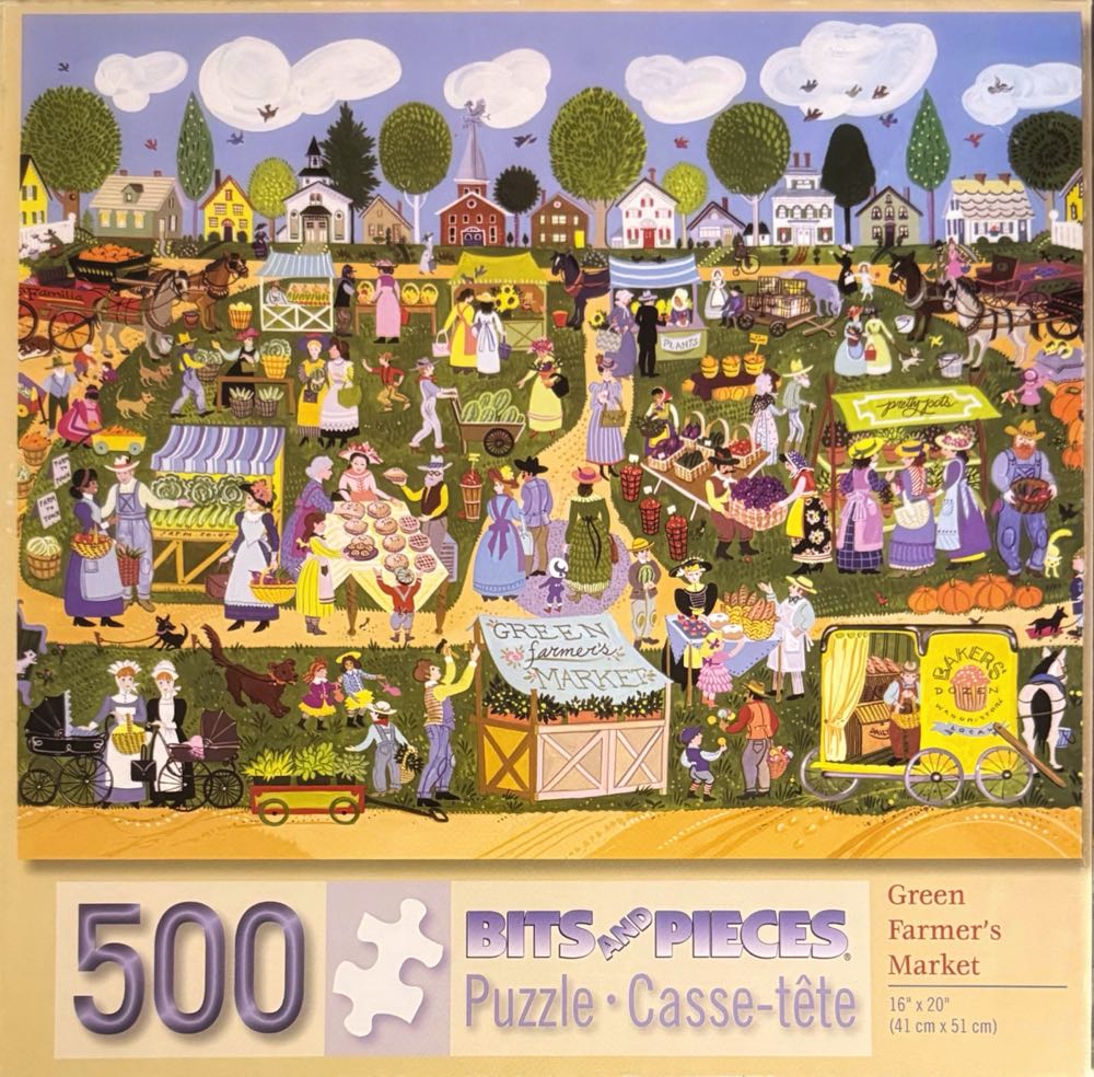 Green Farmer’s Market - Bits And Pieces puzzle collectible [Barcode 704812407445] - Main Image 2