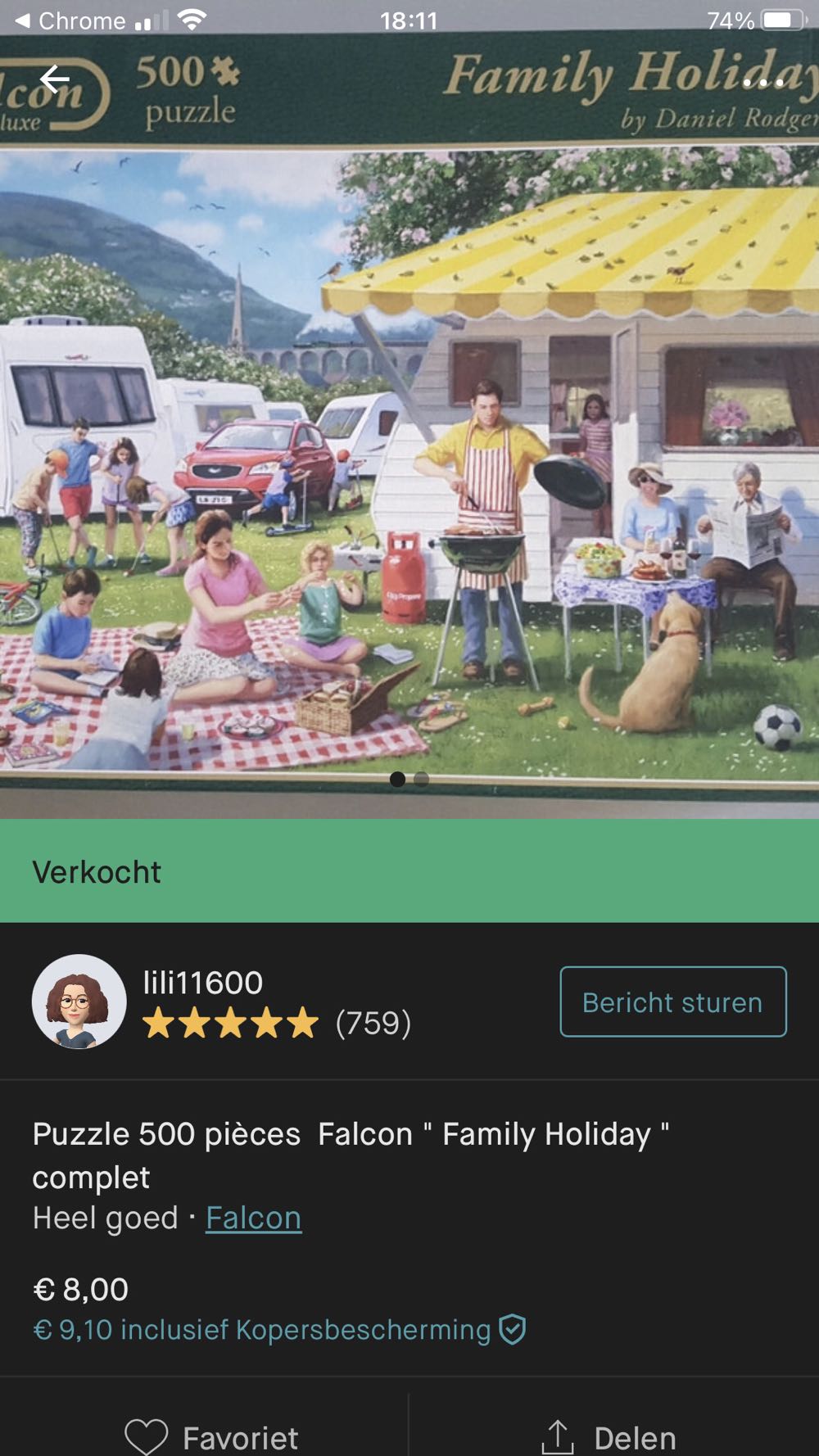 Family Holiday NNK NMOL  puzzle collectible - Main Image 3