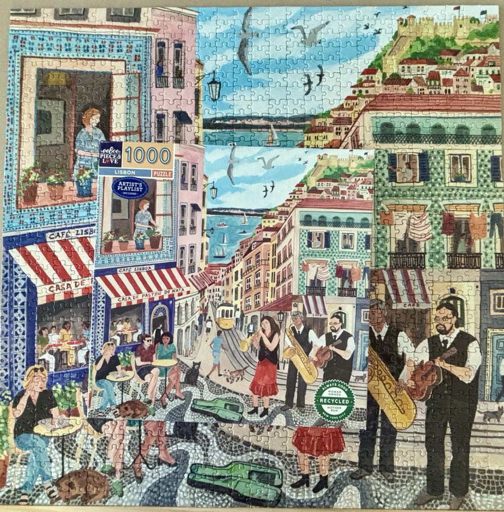 Lisbon - eeBoo Puzzles puzzle collectible [Barcode 689196514173] - Main Image 3