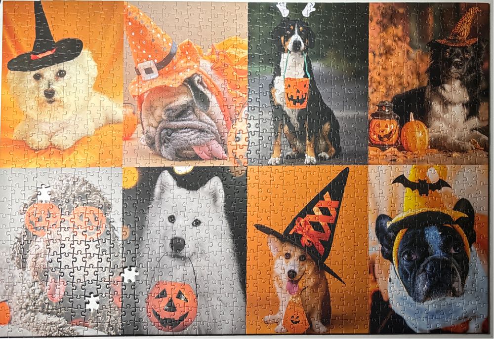 Perfectly Puzzling Halloween Dogs - Talking Tables Inc. puzzle collectible [Barcode 5052715136579] - Main Image 2