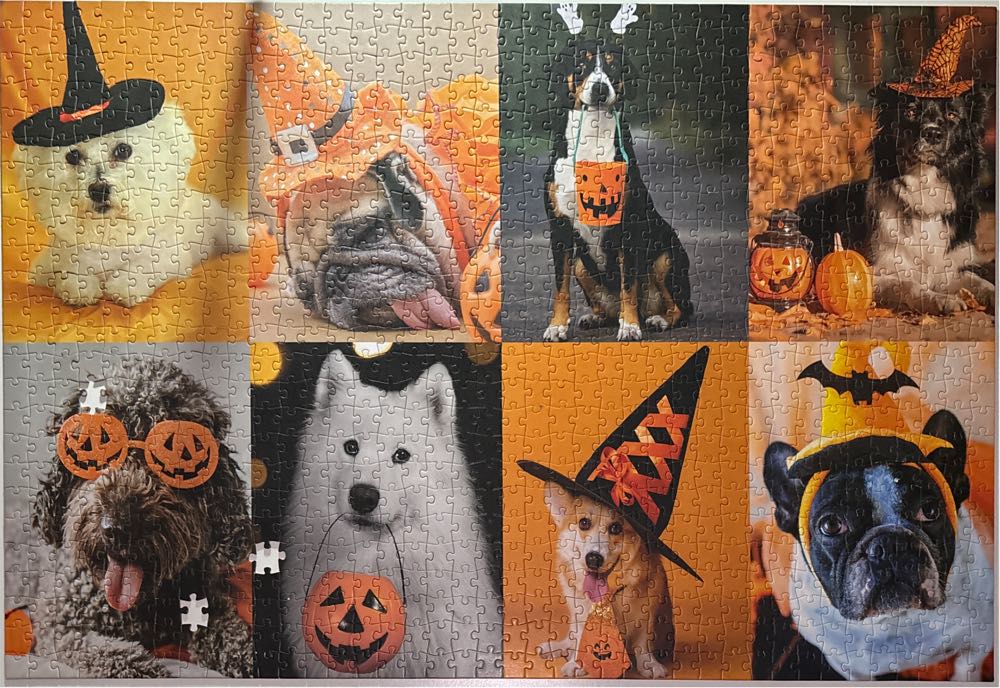 Perfectly Puzzling Halloween Dogs - Talking Tables Inc. puzzle collectible [Barcode 5052715136579] - Main Image 3