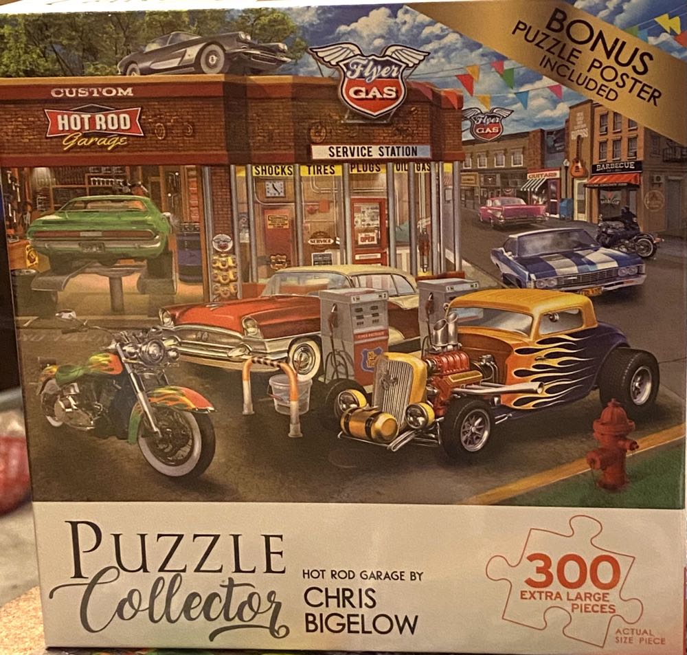 Hot Rod Garage 300 Pieces Roseart - Roseart puzzle collectible [Barcode 4895145439923] - Main Image 2