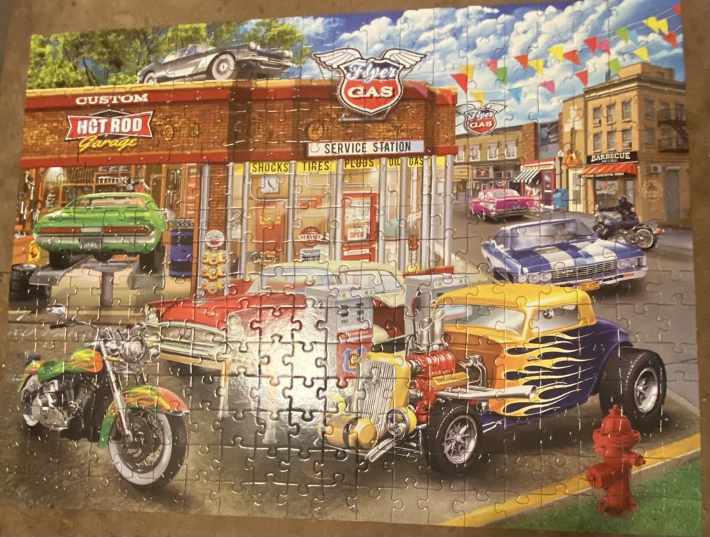Hot Rod Garage 300 Pieces Roseart - Roseart puzzle collectible [Barcode 4895145439923] - Main Image 3