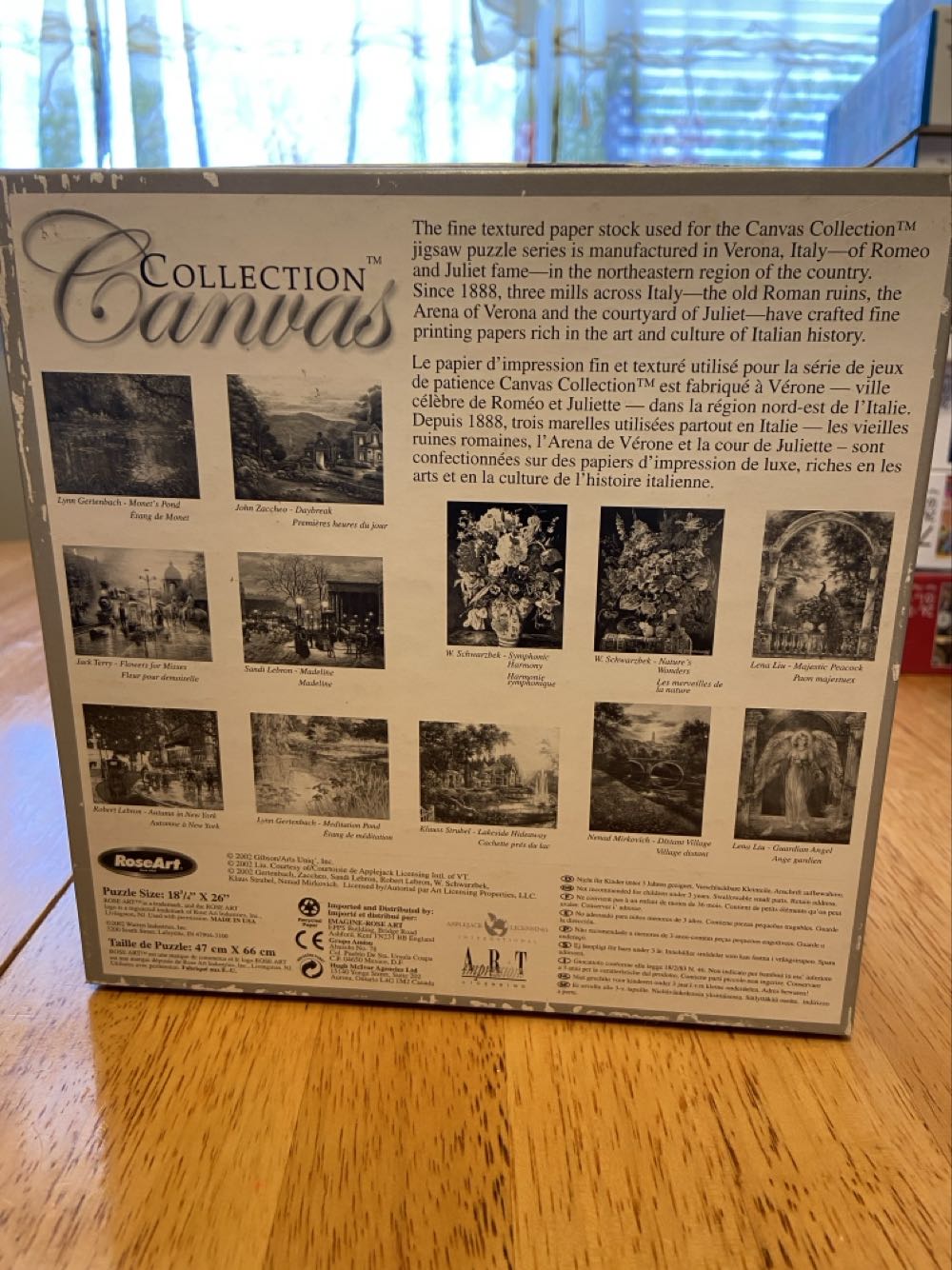 Flowers For The Misses - Rose Art puzzle collectible [Barcode 072348973933] - Main Image 2