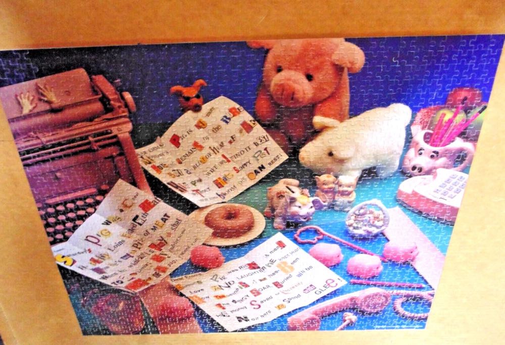 NFS Mystery Jigsaw: Men Are Pigs - BePuzzled Mystery 🚫 puzzle collectible [Barcode 023332005185] - Main Image 2