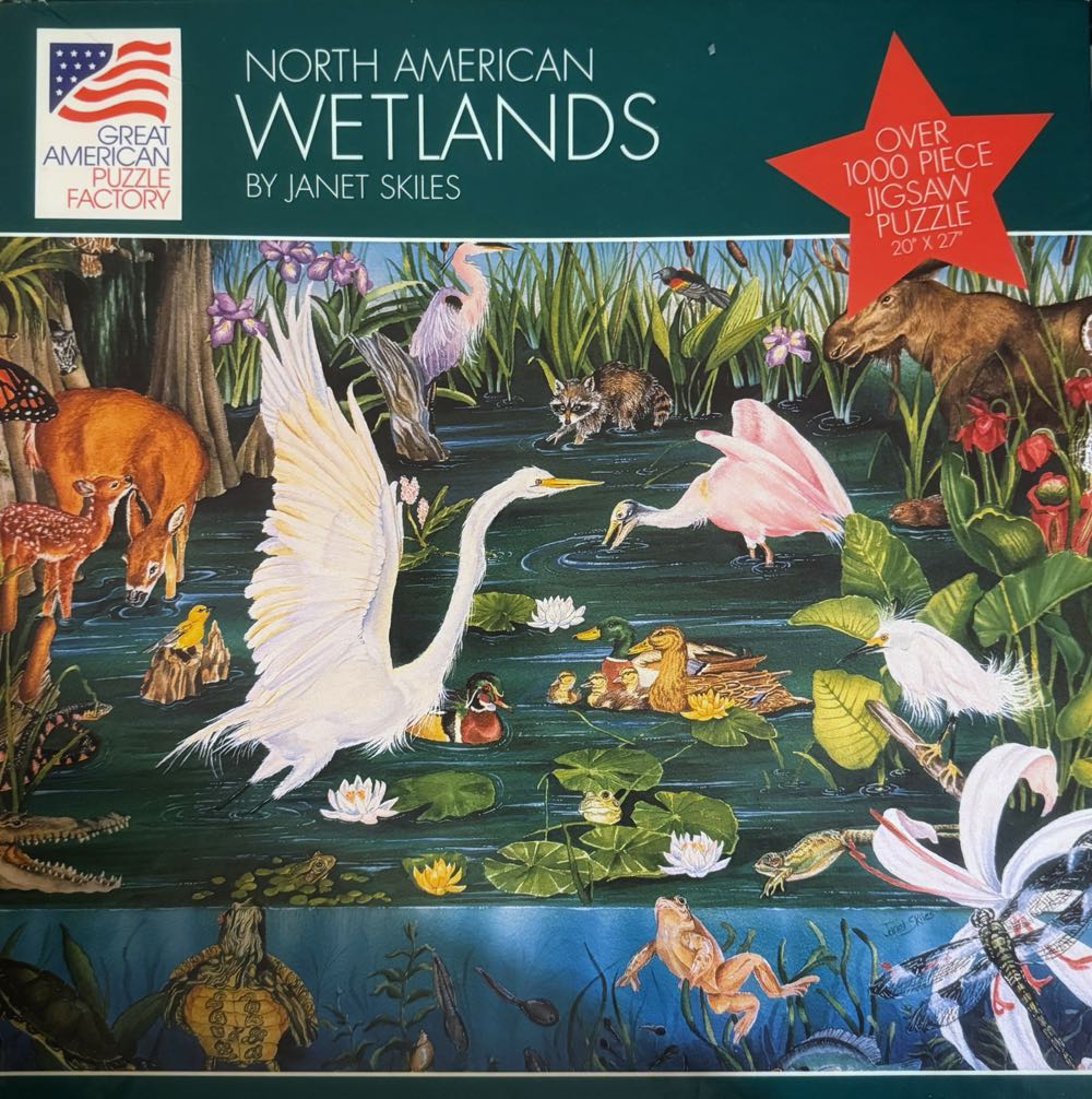 North American Wetlands - Great American Puzzle Factory puzzle collectible [Barcode 010563008436] - Main Image 2
