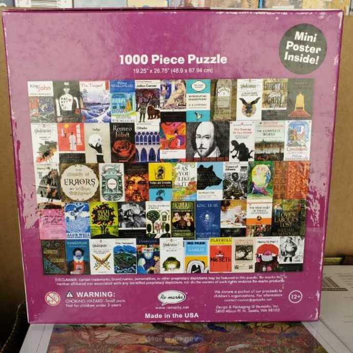 Shakespeare  - Re-marks puzzle collectible [Barcode 681410190491] - Main Image 2