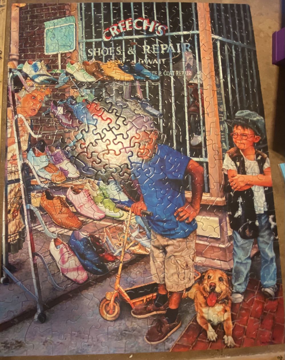 Crazy Shoes - SunsOut puzzle collectible [Barcode 796780442818] - Main Image 2