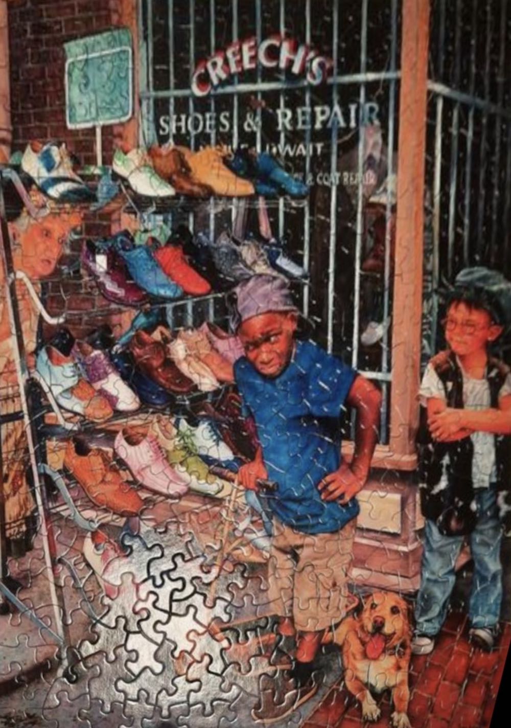 Crazy Shoes - SunsOut puzzle collectible [Barcode 796780442818] - Main Image 3