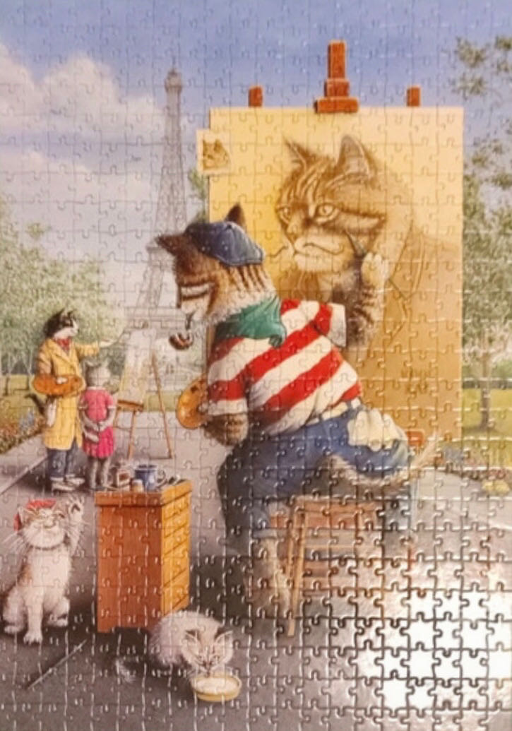 The Painter Cat - Art Puzzle puzzle collectible [Barcode 8682450140875] - Main Image 3