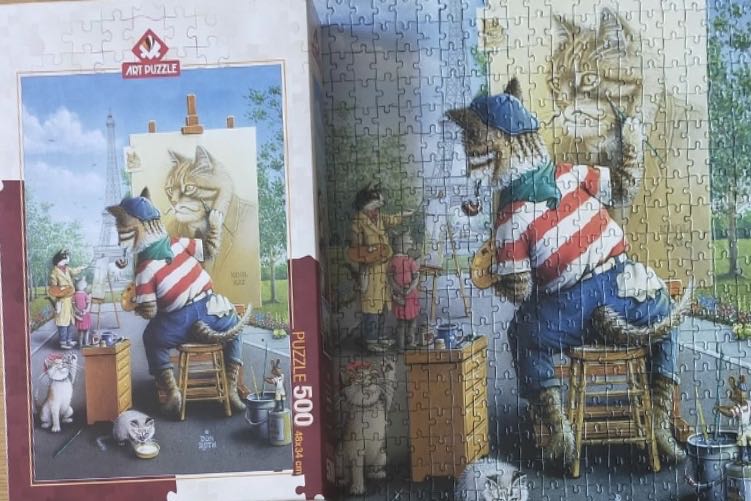 The Painter Cat - Art Puzzle puzzle collectible [Barcode 8682450140875] - Main Image 4