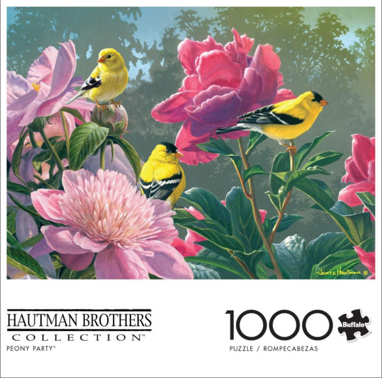 Hautman Brothers - Peony Party  - Buffalo Games puzzle collectible [Barcode 079346131167] - Main Image 2