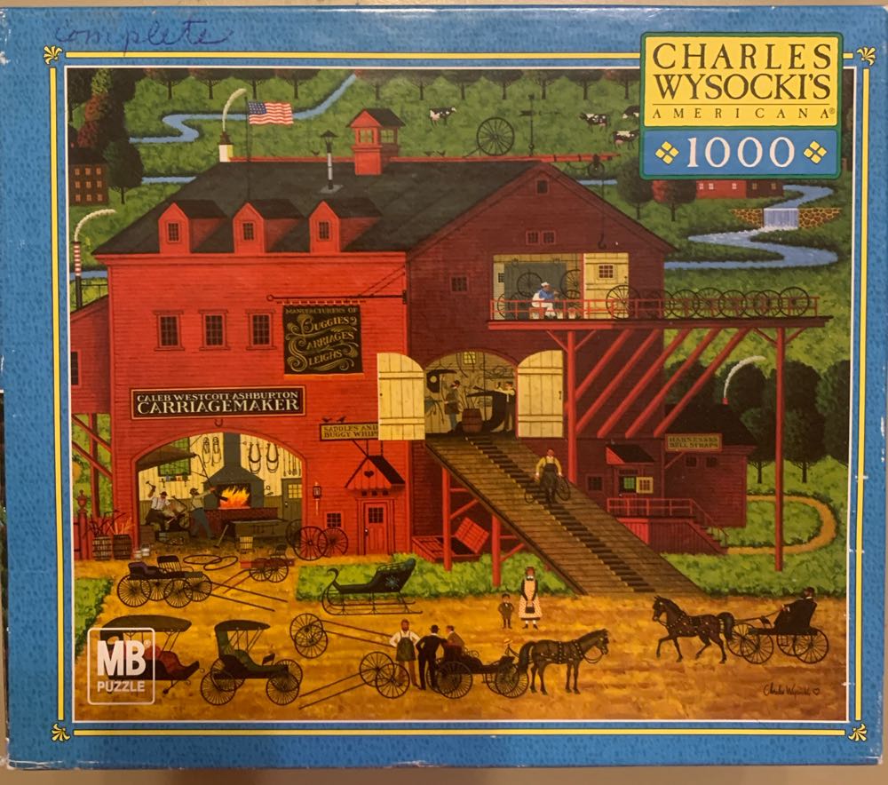 CW - Caleb’s Buggy Barn - Milton Bradley puzzle collectible - Main Image 2