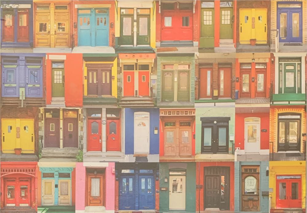 Colorluxe: Colourful Montreal Doors - K-Mart | Lafayette Puzzle Factory puzzle collectible [Barcode 9341102313522] - Main Image 3
