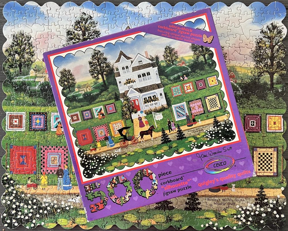 Quigley’s Quality Quilts  - Ceaco puzzle collectible [Barcode 021081010054] - Main Image 4