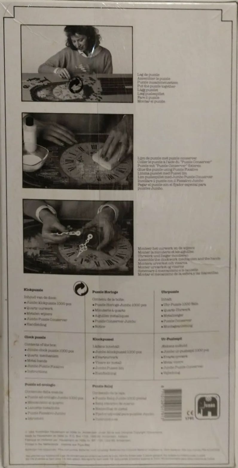 Antique Dutch Grandpa Clock🟦 - Jumbo puzzle collectible [Barcode 8710126017913] - Main Image 4