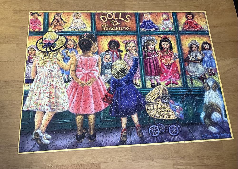 Dolls To Treasure - SunsOut puzzle collectible [Barcode 796780358447] - Main Image 2