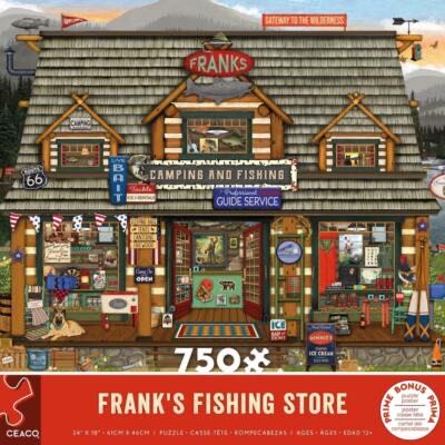 Frank’s Fishing Store - Ceaco puzzle collectible [Barcode 021081292337] - Main Image 2