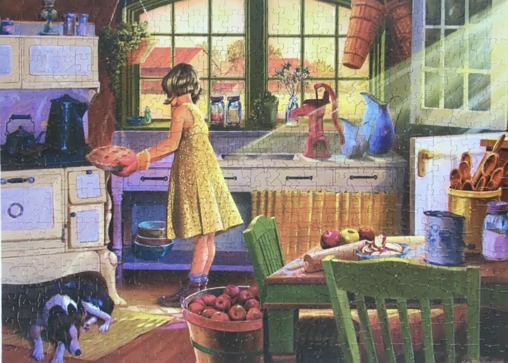 Apple Pie Kitchen 🟦 - Cobble Hill Puzzle Company puzzle collectible [Barcode 0625012850162] - Main Image 3
