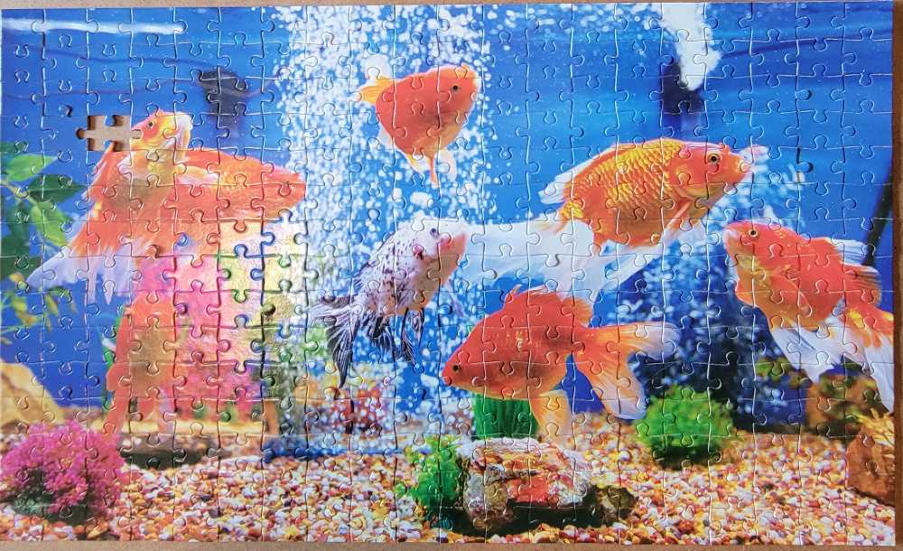 Colorful Goldfish Aquarium - Puzzlebug puzzle collectible [Barcode 639277764577] - Main Image 2