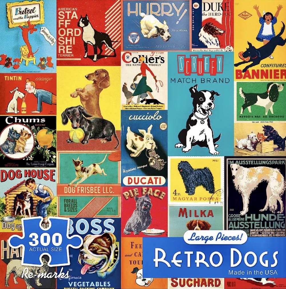 Retro Dogs - Re-marks puzzle collectible - Main Image 1