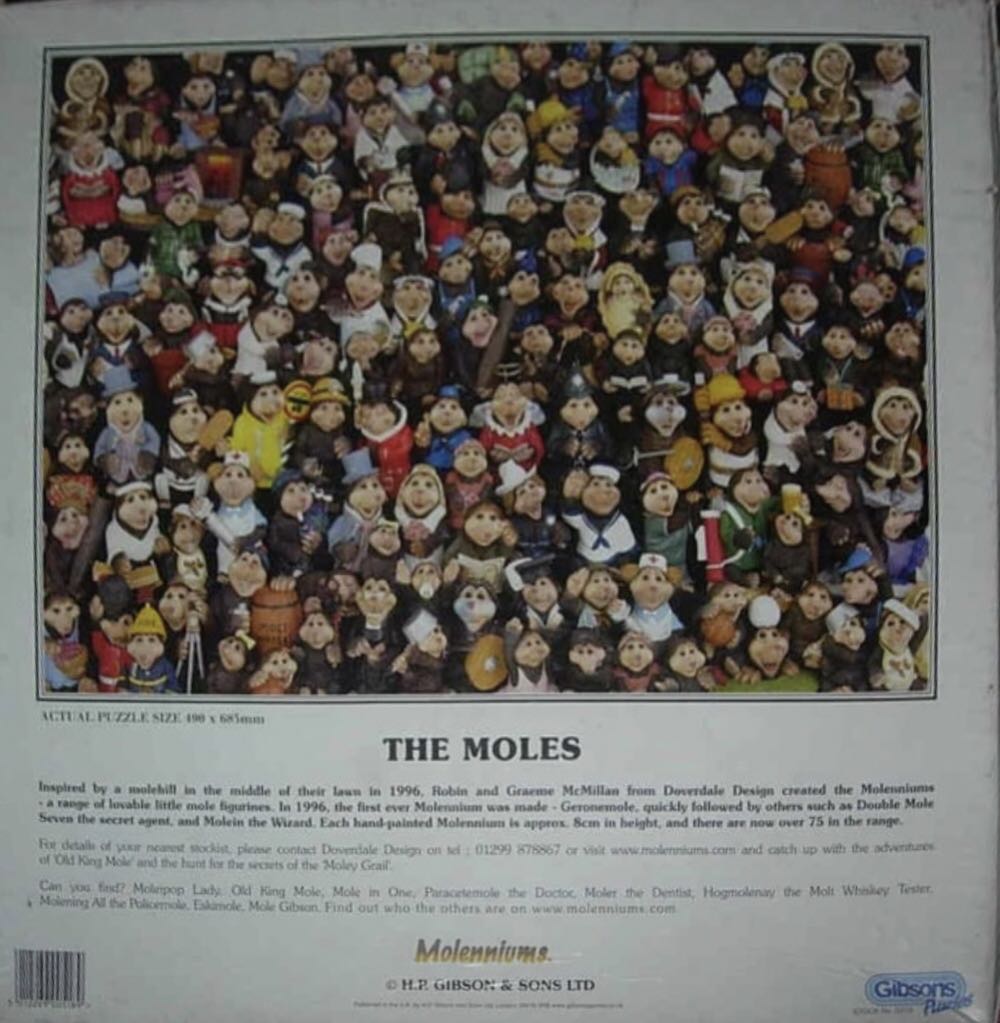 The Moles - Gibsons puzzle collectible [Barcode 5012269005189] - Main Image 2