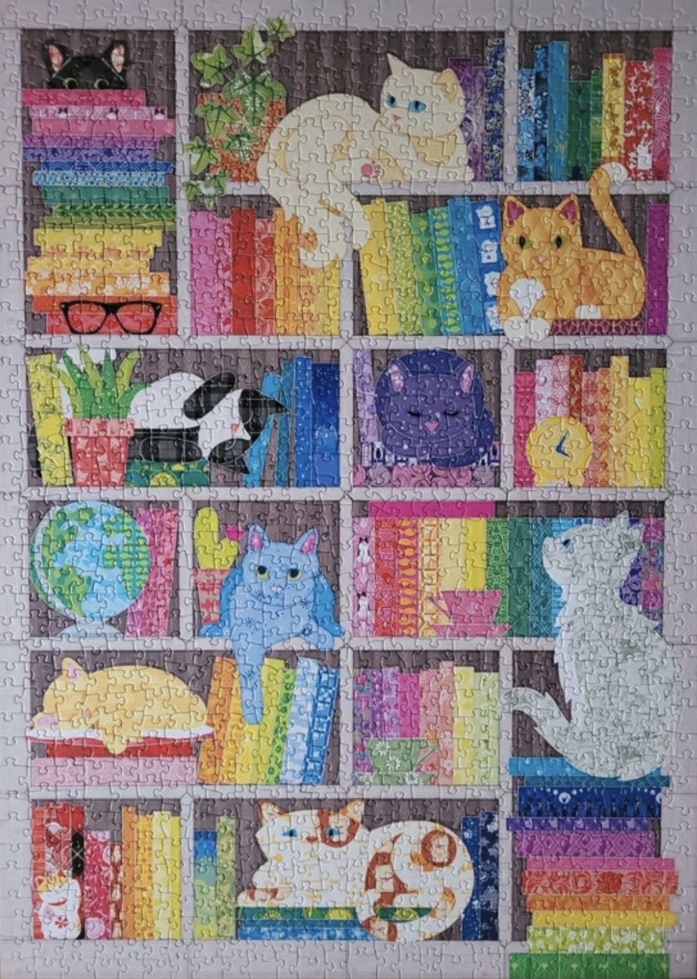 Rainbow Cat Quilt - Cobble Hill 🇨🇦 puzzle collectible [Barcode 625012400466] - Main Image 3
