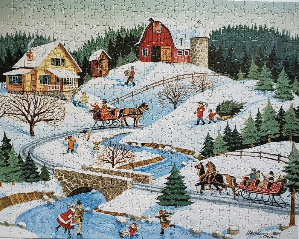 A Winter’s Day - Puzzle Makers puzzle collectible [Barcode 704812069148] - Main Image 2