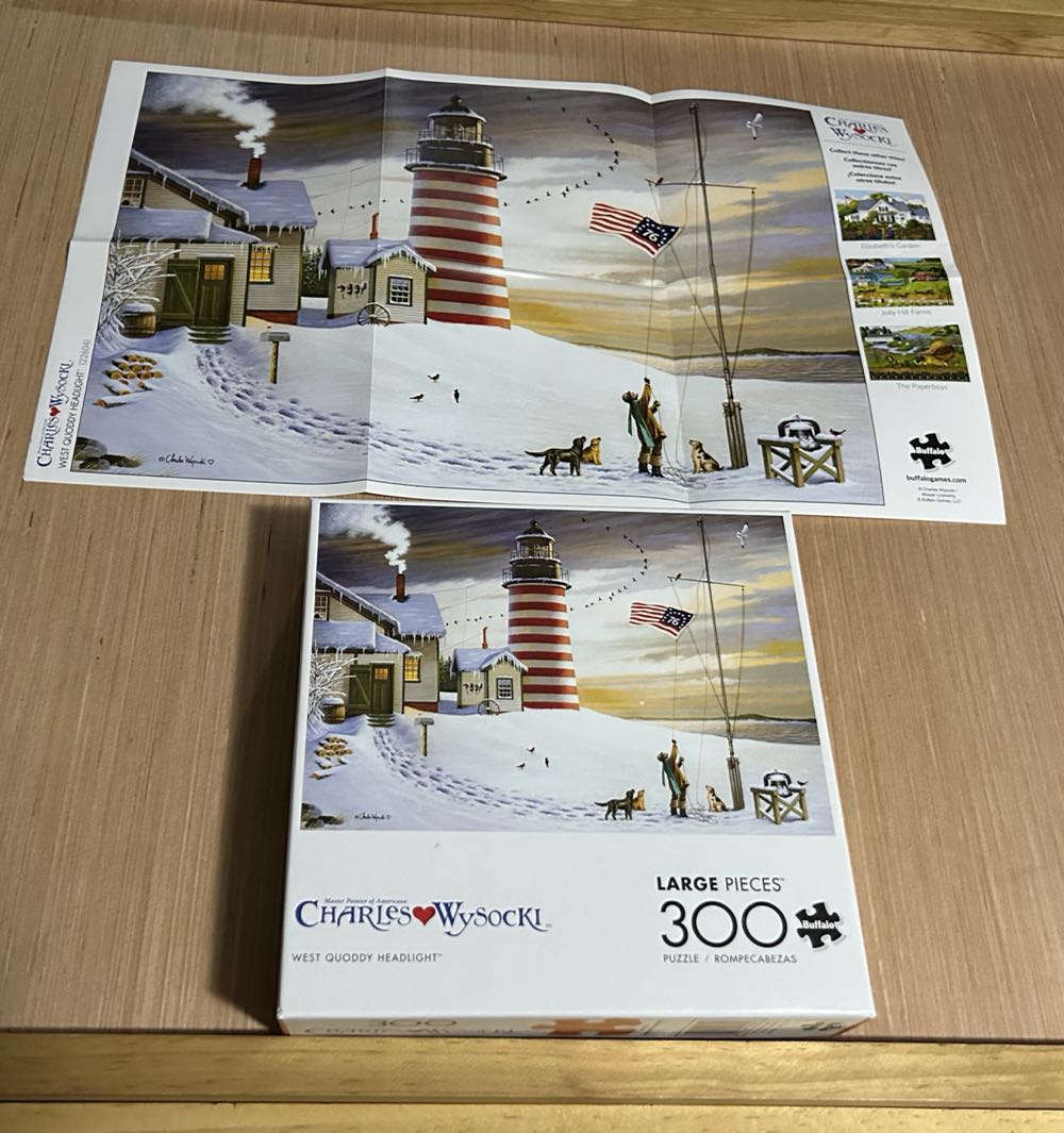 Charles Wysocki: West Quoddy Headlight - Buffalo Games 🇺🇸 puzzle collectible [Barcode 079346226047] - Main Image 4