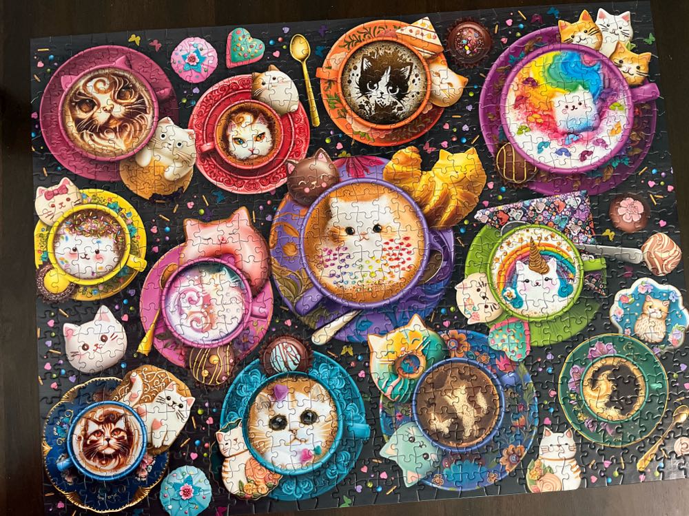 Latte Cats 🟦 - Buffalo puzzle collectible [Barcode 079346173143] - Main Image 3