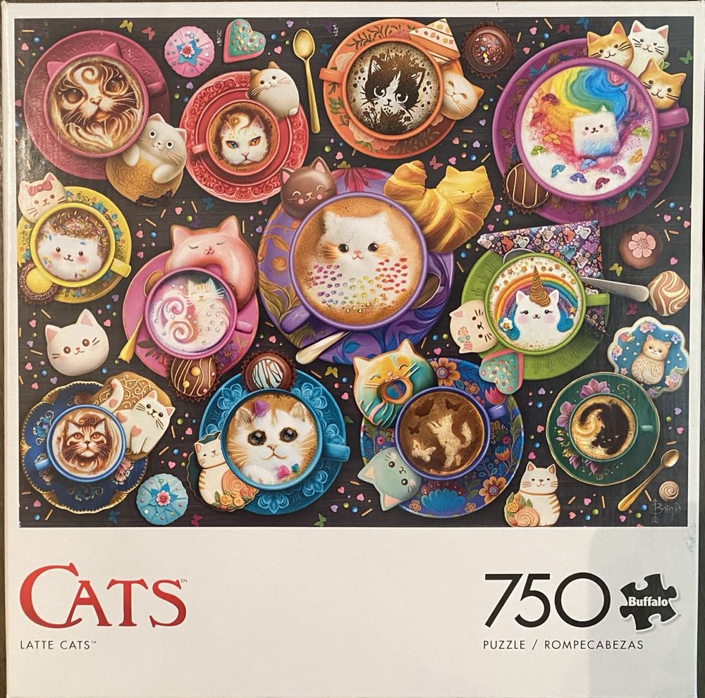 Latte Cats 🟦 - Buffalo puzzle collectible [Barcode 079346173143] - Main Image 4