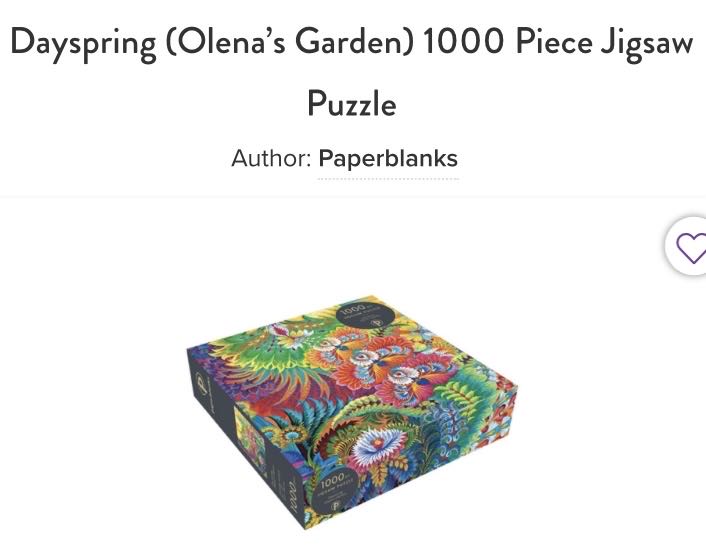 Paperblanks - Dayspring (Olena’s Garden) - Paperblanks puzzle collectible - Main Image 2