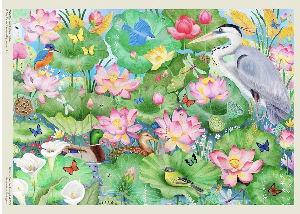 Flame Tree Gift (Studios) - Waterlily Pond - Flame Tree Studios puzzle collectible - Main Image 2