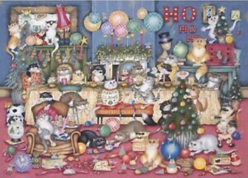 Crazy cats Feline Festivities - Gibsons puzzle collectible [Barcode 5012269063714] - Main Image 2