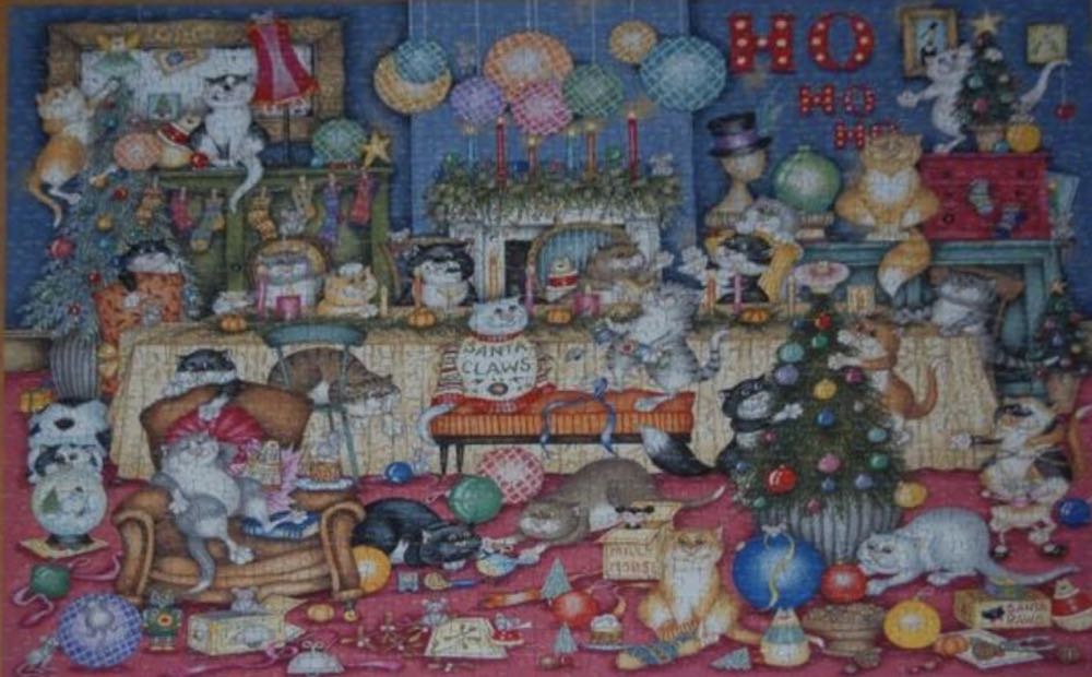 Crazy cats Feline Festivities - Gibsons puzzle collectible [Barcode 5012269063714] - Main Image 3