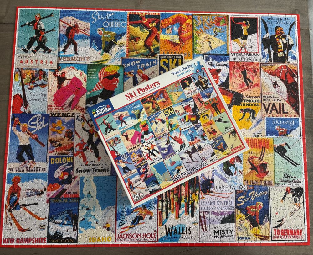 Ski Posters 💎 - White Mountain puzzle collectible [Barcode 724819255122] - Main Image 4