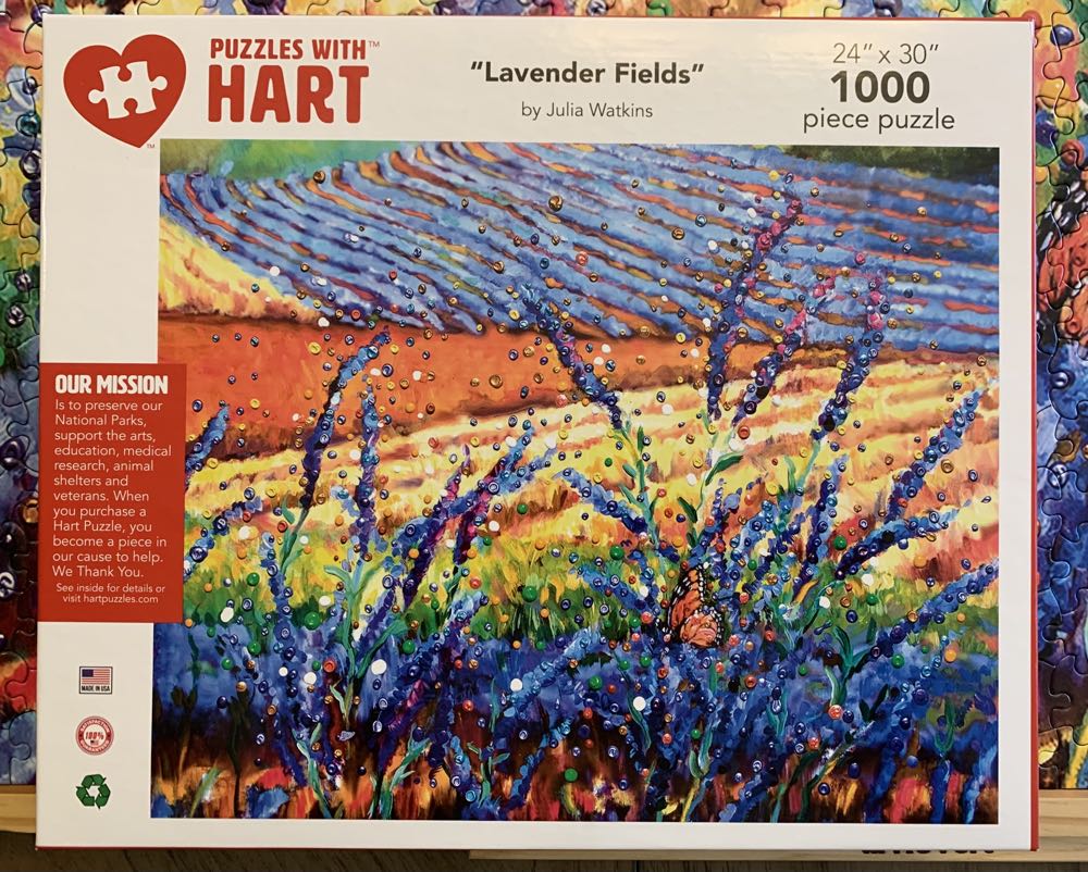 Lavender Fields - Hart Puzzles puzzle collectible [Barcode 704846705319] - Main Image 2