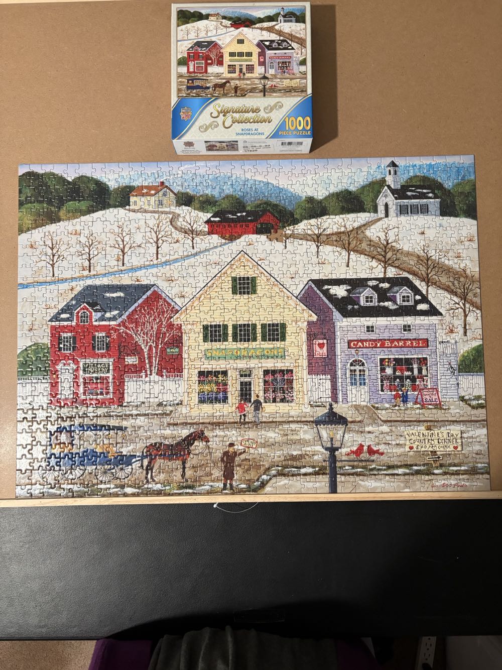 Roses At Snapdragons - Master Pieces puzzle collectible [Barcode 705988378201] - Main Image 2