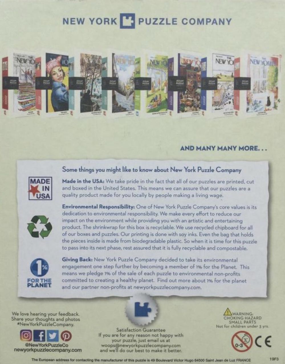 New York Puzzle Company: Ultimate Destination - New York Puzzle Company puzzle collectible [Barcode 0819844012007] - Main Image 4
