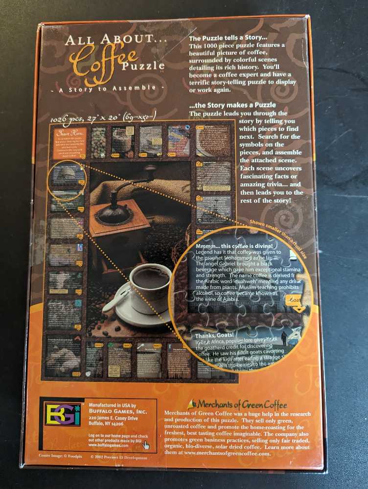 All About Coffee - Buffalo Games puzzle collectible [Barcode 079346007813] - Main Image 2