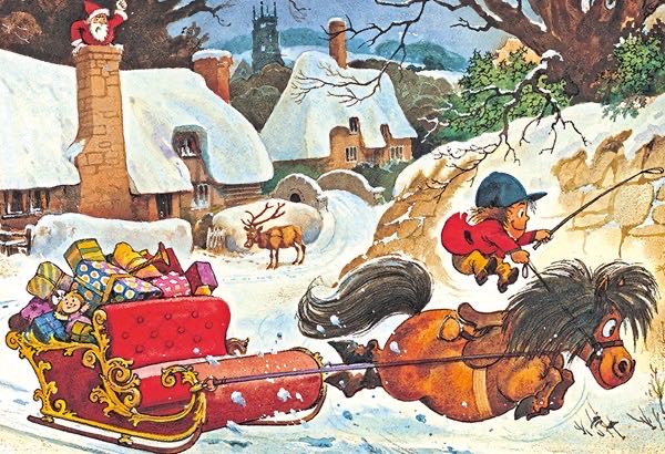 A Thelwell Christmas - Gibsons puzzle collectible [Barcode 5012269030907] - Main Image 2