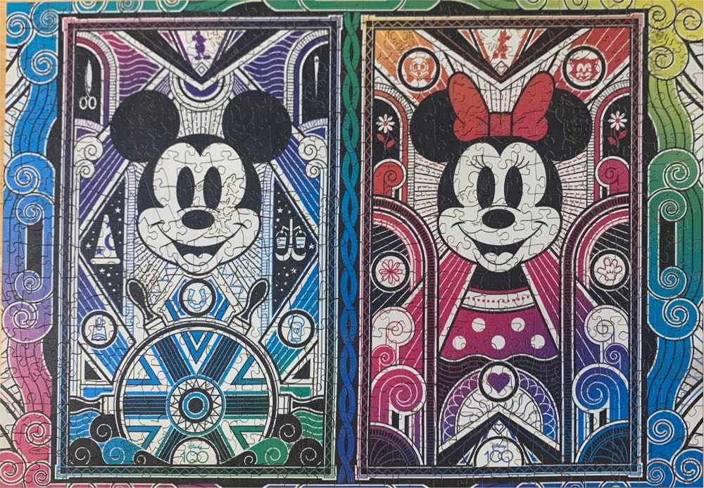 Mickey and Minnie Mouse  - Trefl Wood Craft puzzle collectible [Barcode 5900511201826] - Main Image 3