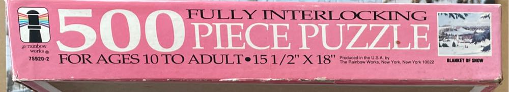 Blanket Of Snow - The Rainbow Works puzzle collectible - Main Image 3